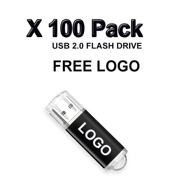 Wholesale Pen Drive 64GB USB Flash Drive 1GB 2GB 4GB 8GB 16GB Pendrives Usb Stick 32GB Memory Stick 128MB Free Custom Logo Gift
