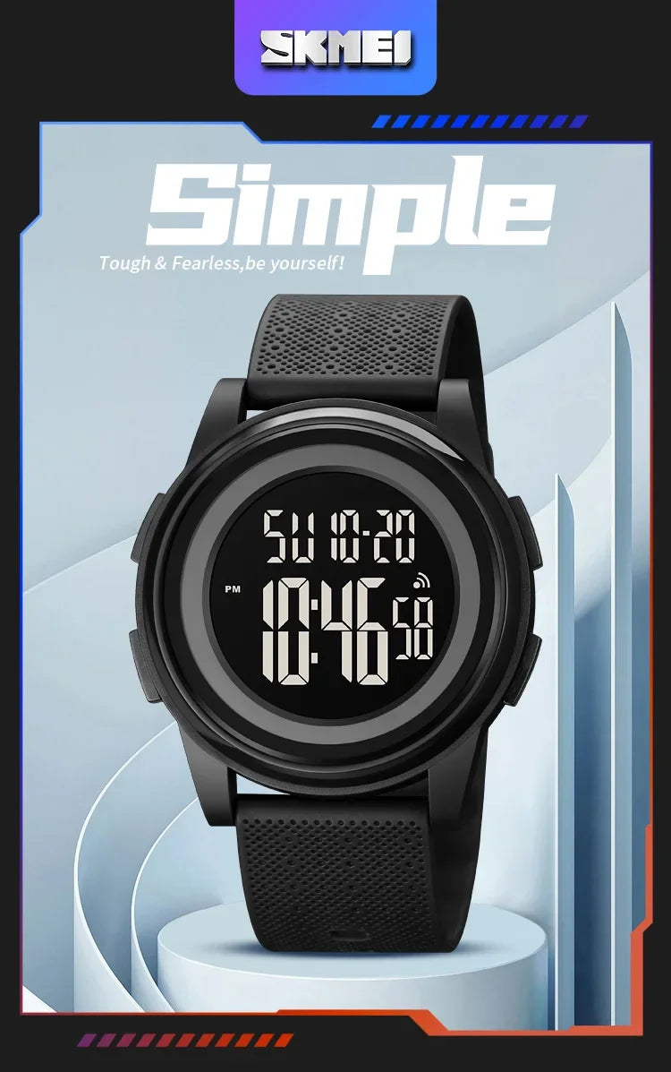 SKMEI 1895 Men LED Light Chrono Alarm Clock 5Bar Waterproof Digital Wristwatch relogio masculino Casual Countdown Sport Watches