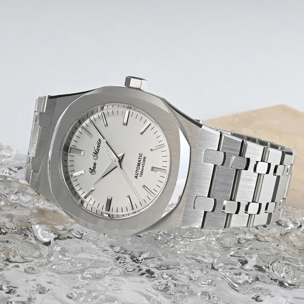 San Martin 38.5mm Miyota 9015 Men Luxury Watch Classic Business Dress Automatic Mechanical Watches Sapphire 10Bar reloj