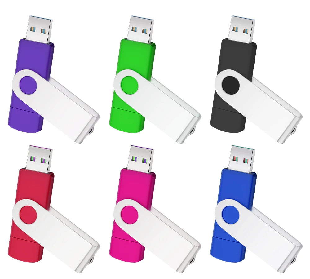 Rotable Usb 3.0 Type C Flash Drive 128GB 32GB 16GB Pen Drive high-capacity Pendrive 64GB 4G OTG 2 IN 1 Creative gift Usb Stick