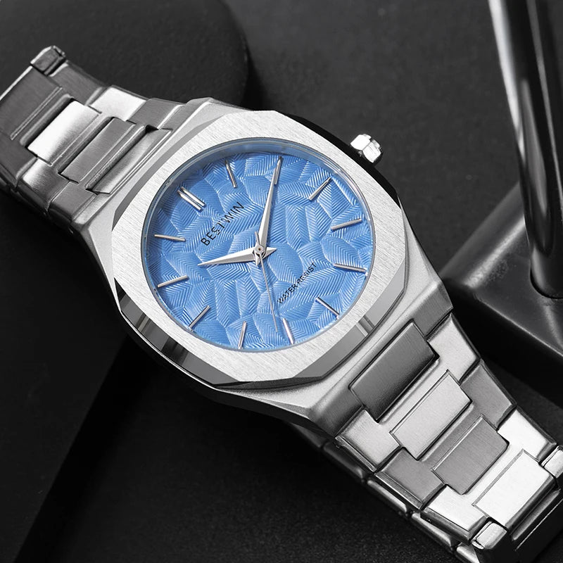 Gold Men Stainless Steel Watches 2025 For Men Quartz Watches Top Brand Luxury Men Wrist Watches High Quality Male Clock Business