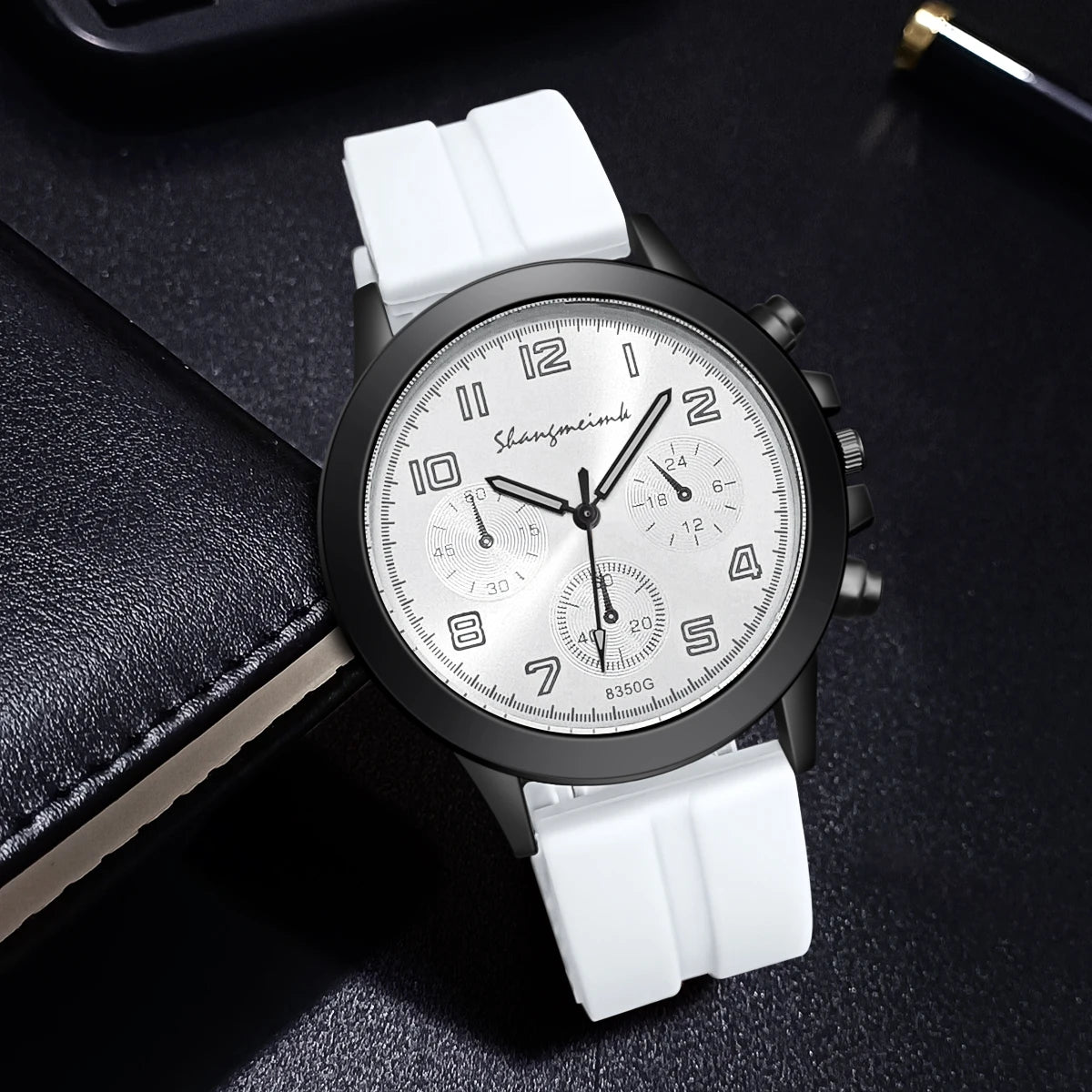 Men Watch Casual Quartz Watches For Men Clock Man Silicone Strap Wristwatch Friends Family Gift Valentine's Day