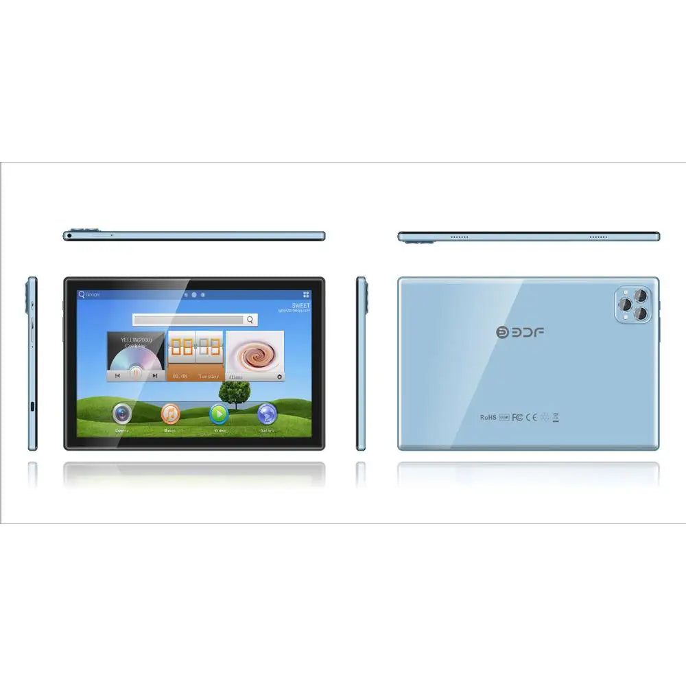 BDF P50 Tablet Pc 10.1 Inch 8GB RAM 256GB ROM Android 11 Octa Core 4G LTE Internet WiFi Global Version
