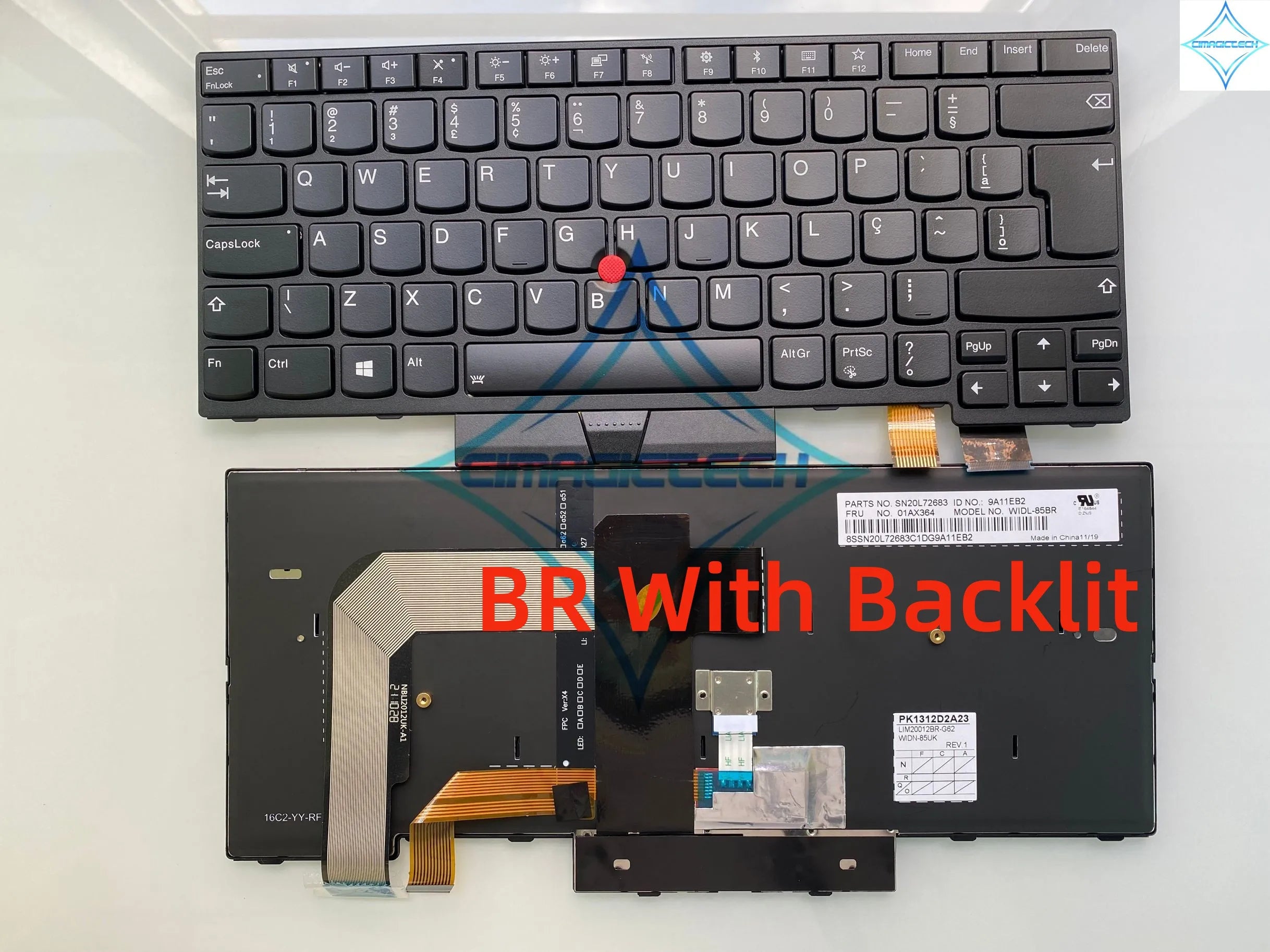 New JP Japanese French FR Russian RU US Spanish SP Latin BR Brazil For Lenovo Thinkpad T470 T480 A475 A485 Portuguese Keyboard