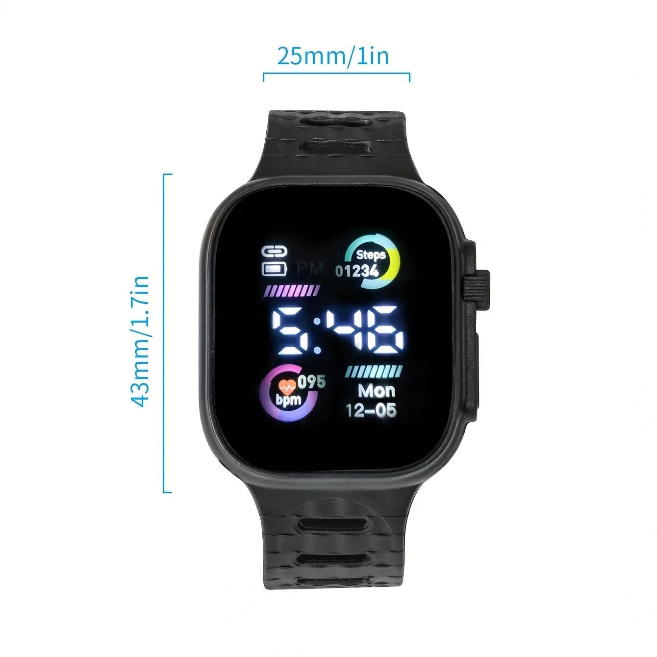 Luminous Children's Electronic Wristwatch LED Display Digital Kids Watches Sport Boys Girls Students Clock Watches Gifts Relojes