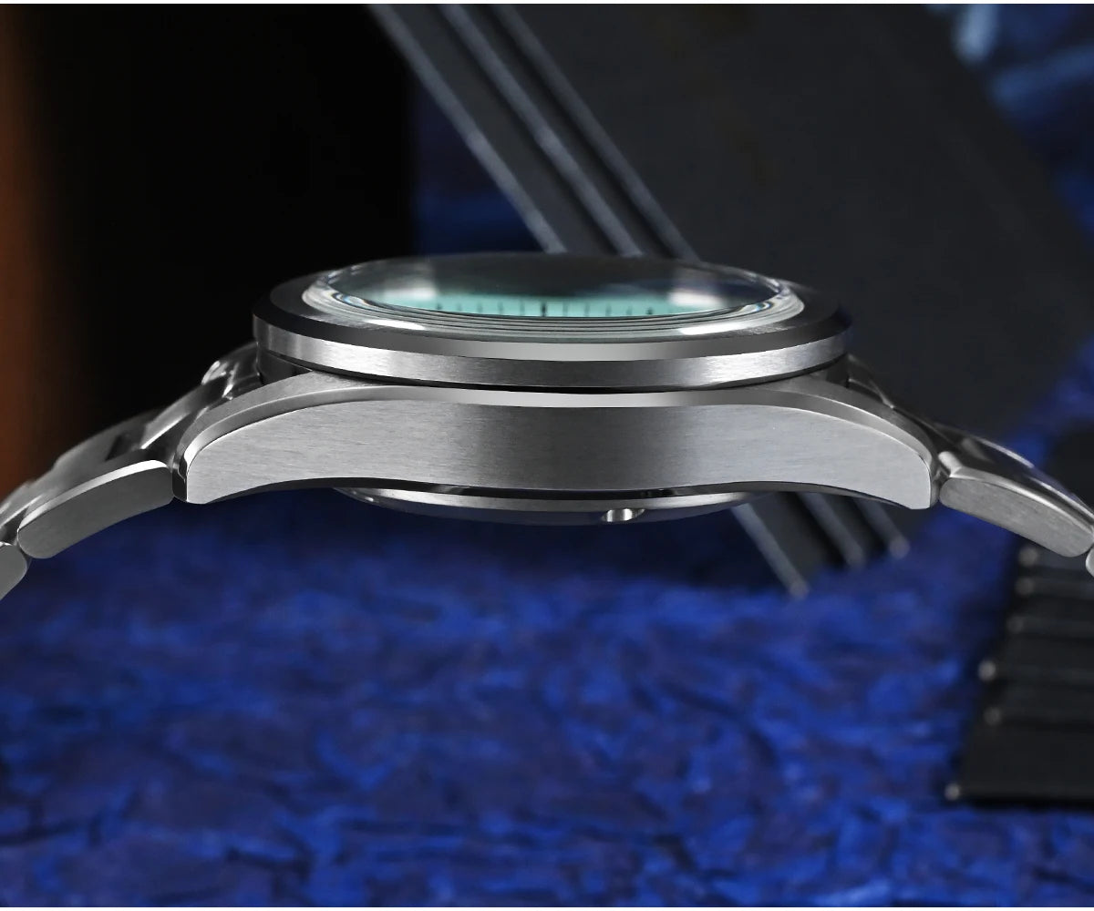 San Martin Men Automatic Watch 39mm Mechanical Wristwatch 10ATM Waterproof BGW-X1 Luminous Sapphire NH35 Oil Pressed Dial