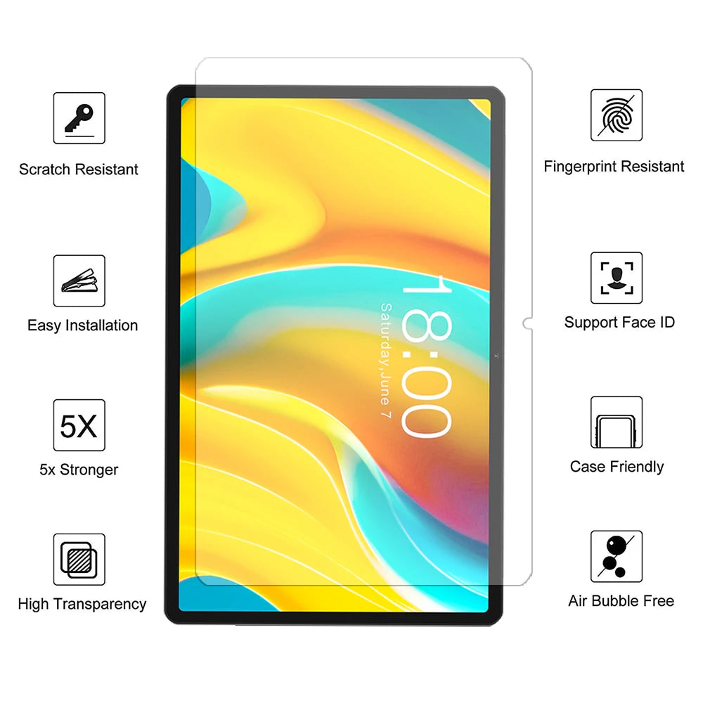 2PCS Glass screen protector for Huawei matepad 11.5 10.4 T8 T10 T10s SE 10.1 9.7 pro 10.8 air 11 12.6''  tablet film