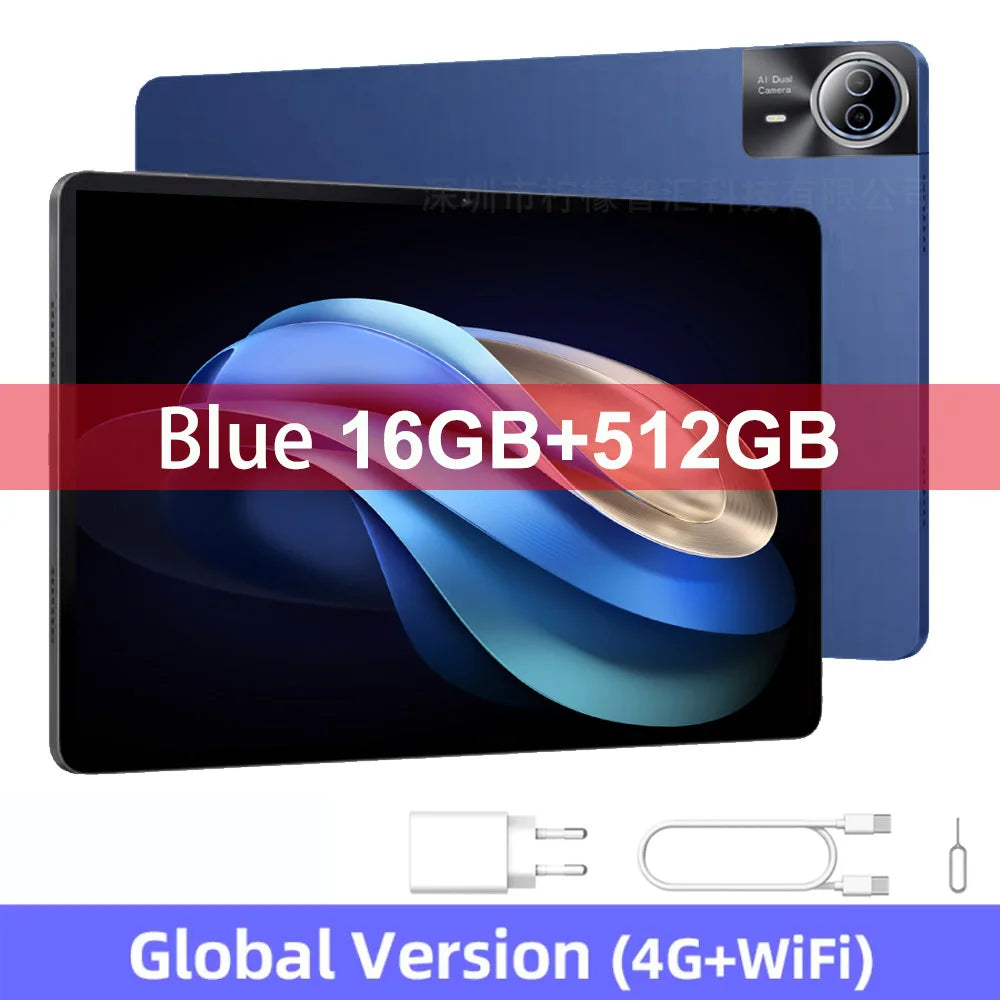 Nenmone Mpad15 Real 14" FHD Display Android 14 Tablet 14 Inch 4G LTE Unisoc T616 Octa Core 16GB RAM 512GB ROM 12000mAh Battery