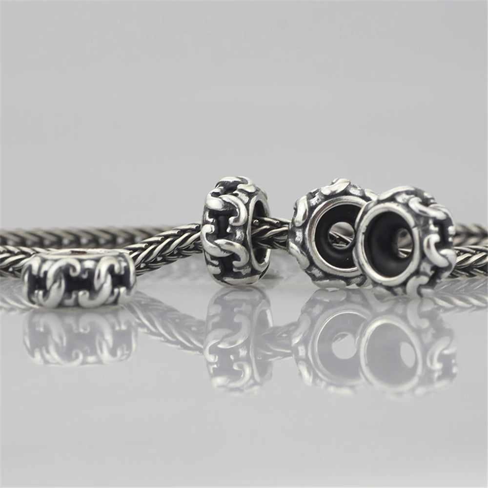 Mistletoe 925 Sterling Silver Cute Sweet Strawberries Stopper Spacer Charm Bead Fit European 3.0mm Bracelet Jewelry