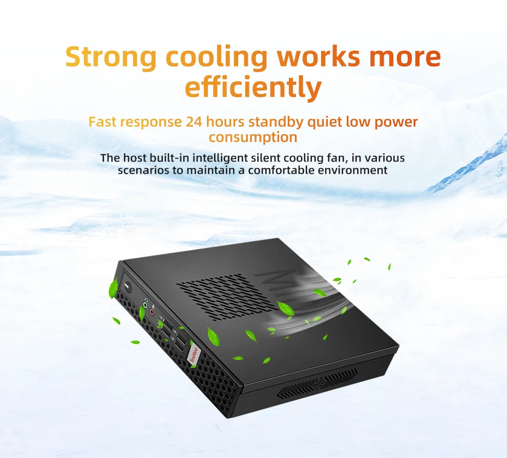 ZXIPC Mini PC Ryzen AMD R7 5700U 4300U 5800H R5 6600H Dual Display 4K HD DDR4 NVMe WIFI6 Mini Business Desktop Gaming Computer