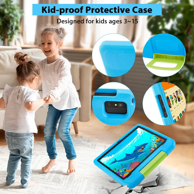 ANRY 10.1 Inch 2025 Children's Tablet 5000Mah Octa-Core 4GB+4GB Expand RAM 64GB ROM CPU A523 Learning Education Kids Tablets