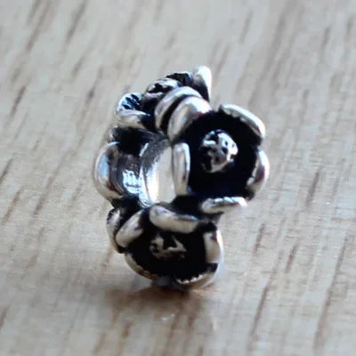 Real 925 Sterling Silver Beads Butterfly Skull Owl Conch Fish Charm Spacer Fit European Troll 3.0mm Bracelet Jewelry Original