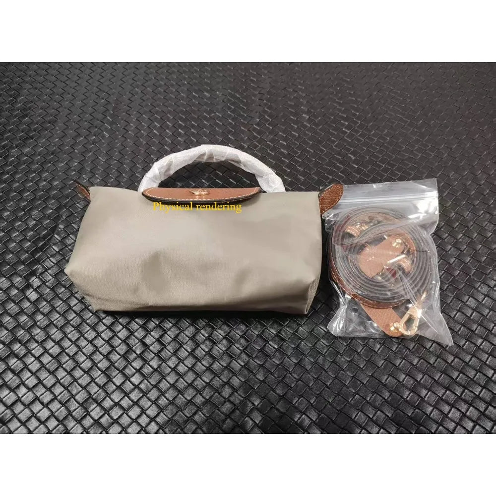 Fashionable New Non Perforated Nylon Bag Portable with Shoulder Straps Multifunctional Shoulder Bag Dumpling Bag Mini Handbag