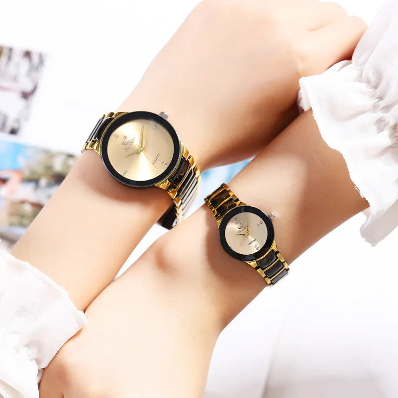 Couple Watches Women Luxury Famous Brand Lover's Watch For Men Casual Stainless Steel Watches Ladies Wristwatch Relogio Feminino