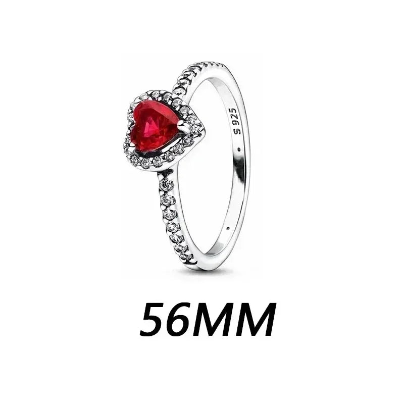 Hot selling classics heart-shaped Series 925 Sterling Silver Women's Rings Earrings Necklaces Light Luxury Charm Jewelry Gifts