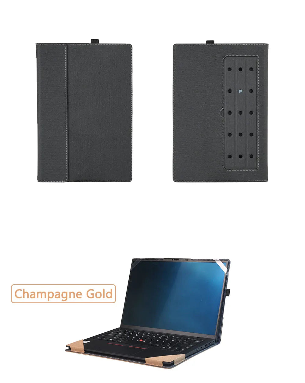 Laptop Case Cover For Lenovo Yoga Slim 7 14AKP10 /14ILL10 / 7i (14'', Gen 10) PU Leather Protective Bag with Foldable Cooling