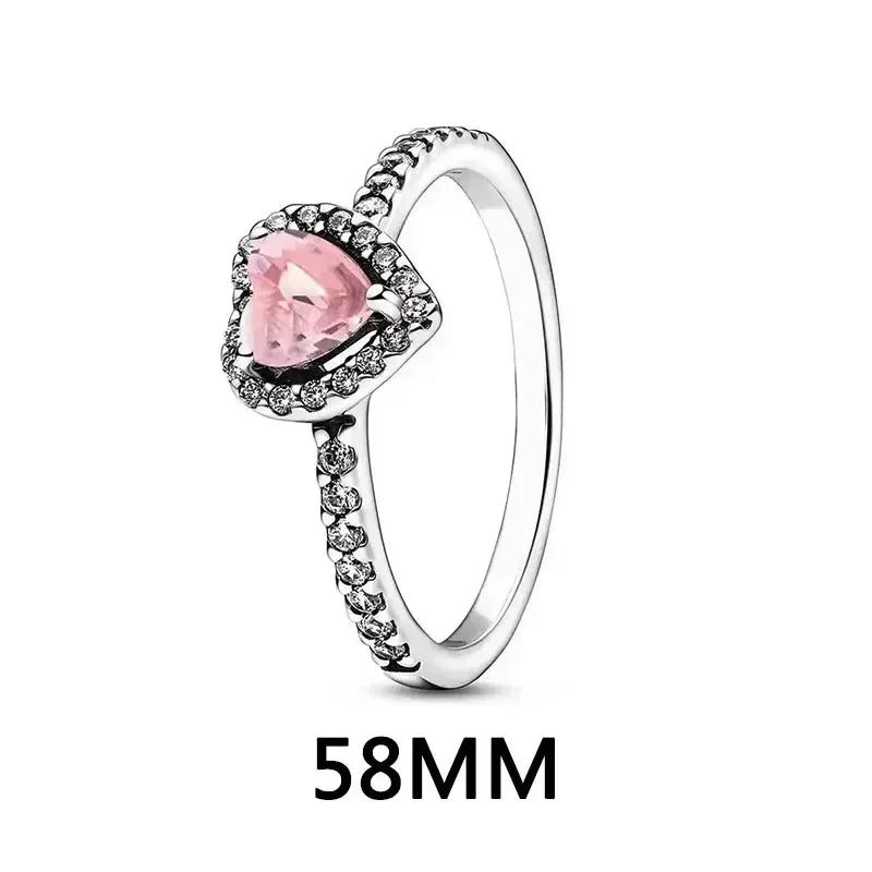 Hot selling classics heart-shaped Series 925 Sterling Silver Women's Rings Earrings Necklaces Light Luxury Charm Jewelry Gifts