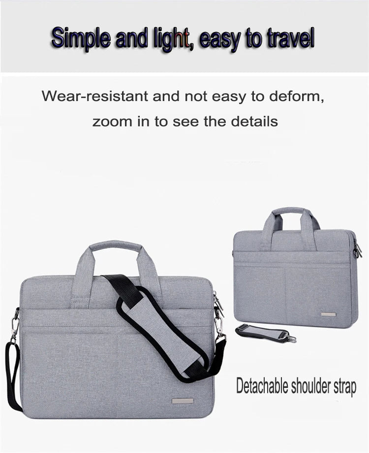Laptop Bag Sleeve Case Shoulder HandBag Notebook Pouch Briefcases For 13.3 14 15.6 17.3 Inch Macbook Air Pro HP Huawei Asus Dell