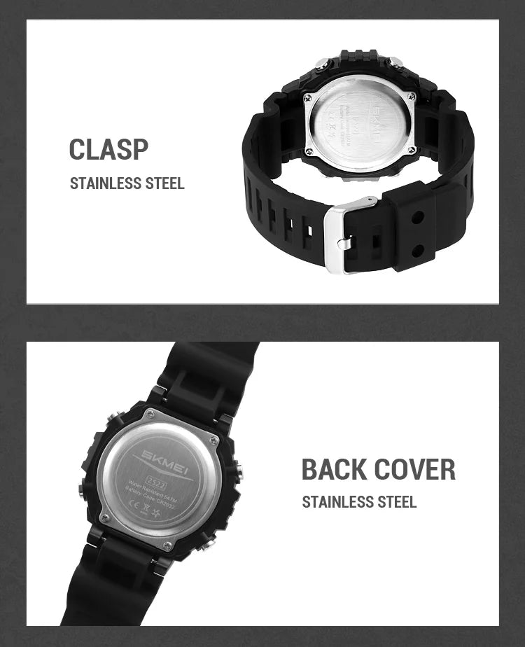 SKMEI Alarm Clock Sport Digital Wristwatches For Men Women Waterproof Date Electronic Watches Chrono Military Watch Reloj Hombre