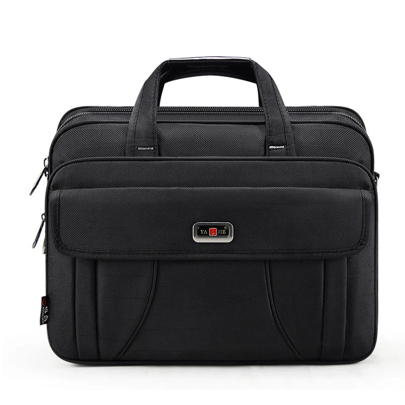 Men's Laptop Briefcase Brand Men Computer Handbags Waterproof Durable Nylon 15.6 Inch Laptops Bags Boys Shoulder Files Books Bag