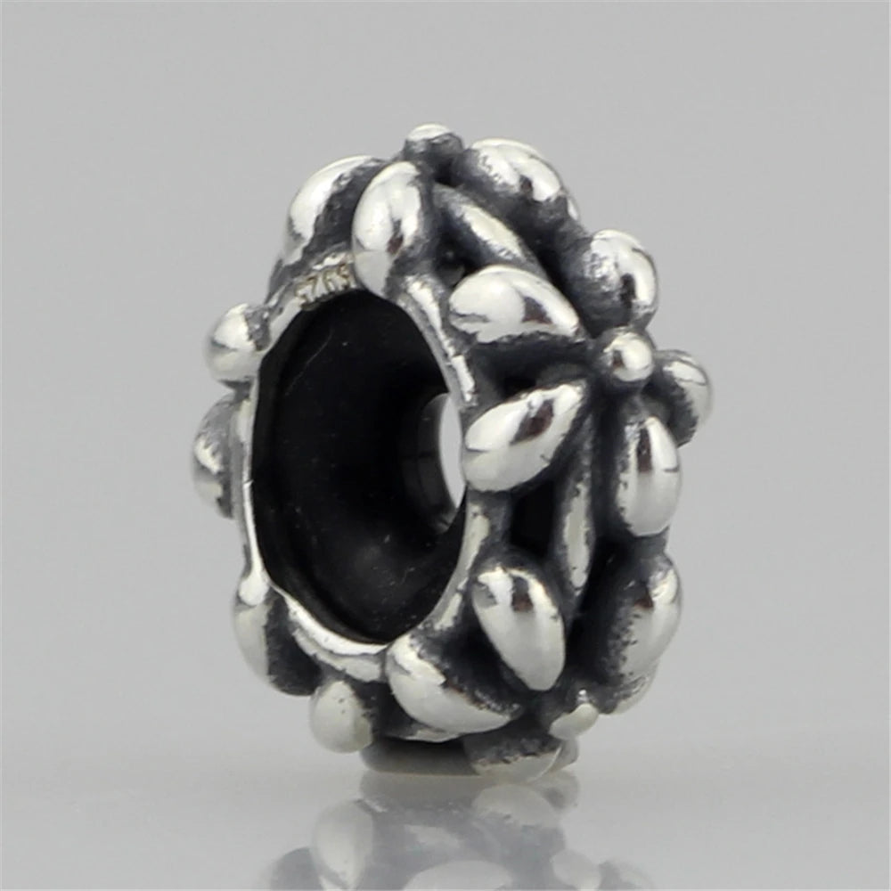 Mistletoe 925 Sterling Silver Cute Sweet Strawberries Stopper Spacer Charm Bead Fit European 3.0mm Bracelet Jewelry