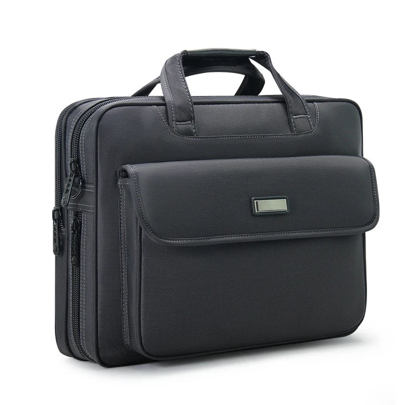 Men's Laptop Briefcase Brand Men Computer Handbags Waterproof Durable Nylon 15.6 Inch Laptops Bags Boys Shoulder Files Books Bag