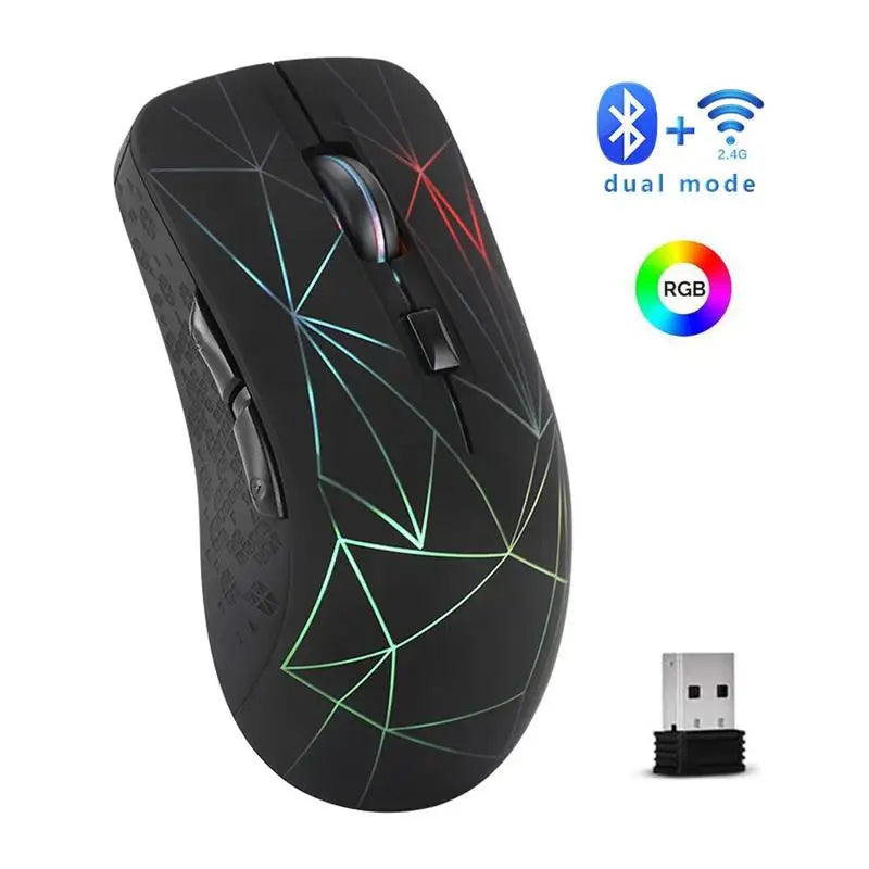 Xiaomi Wireless Mouse  3-level Dpi Speed Dual mode Led Light Pc Game Black Silent Usb 2 Devices Ergonomic For Macbook Pc Laptop