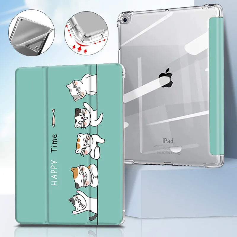 For iPad 11 2021/2020/9.7 5/6th case 10.2 9th 7th/8th Marble Leather Smart Cover for iPad2 Air 1/2 Mini 1/2/3/4/5/6 pro10.5 case