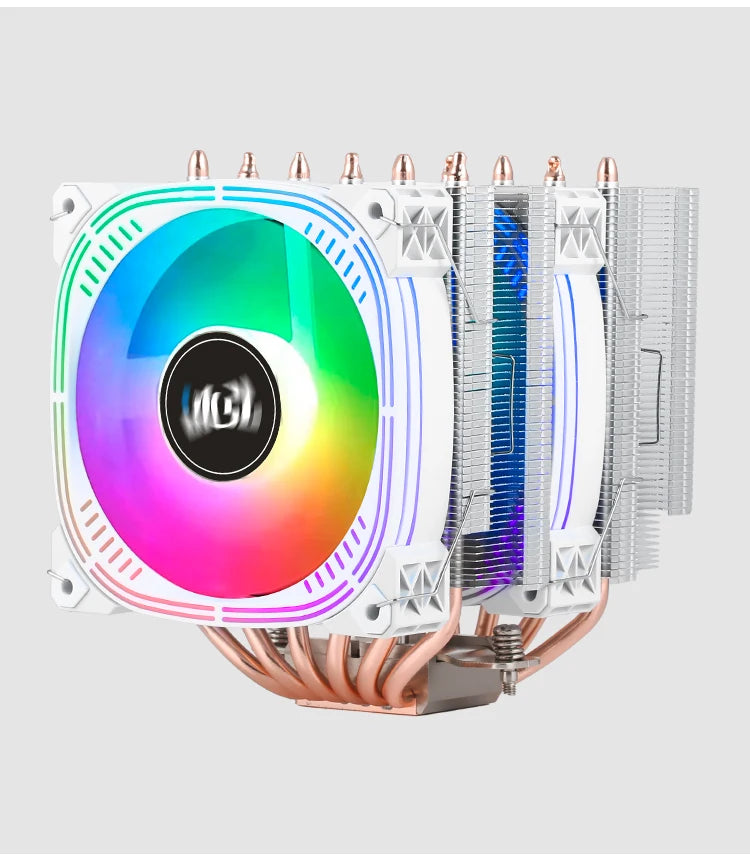 CPU Cooler high Performance 120MM Dual Tower 6 heat pipes ARGB+PWM fan For 115X 1200 1700 1356 1366 X99 2011 AM4CPU cooling  fan