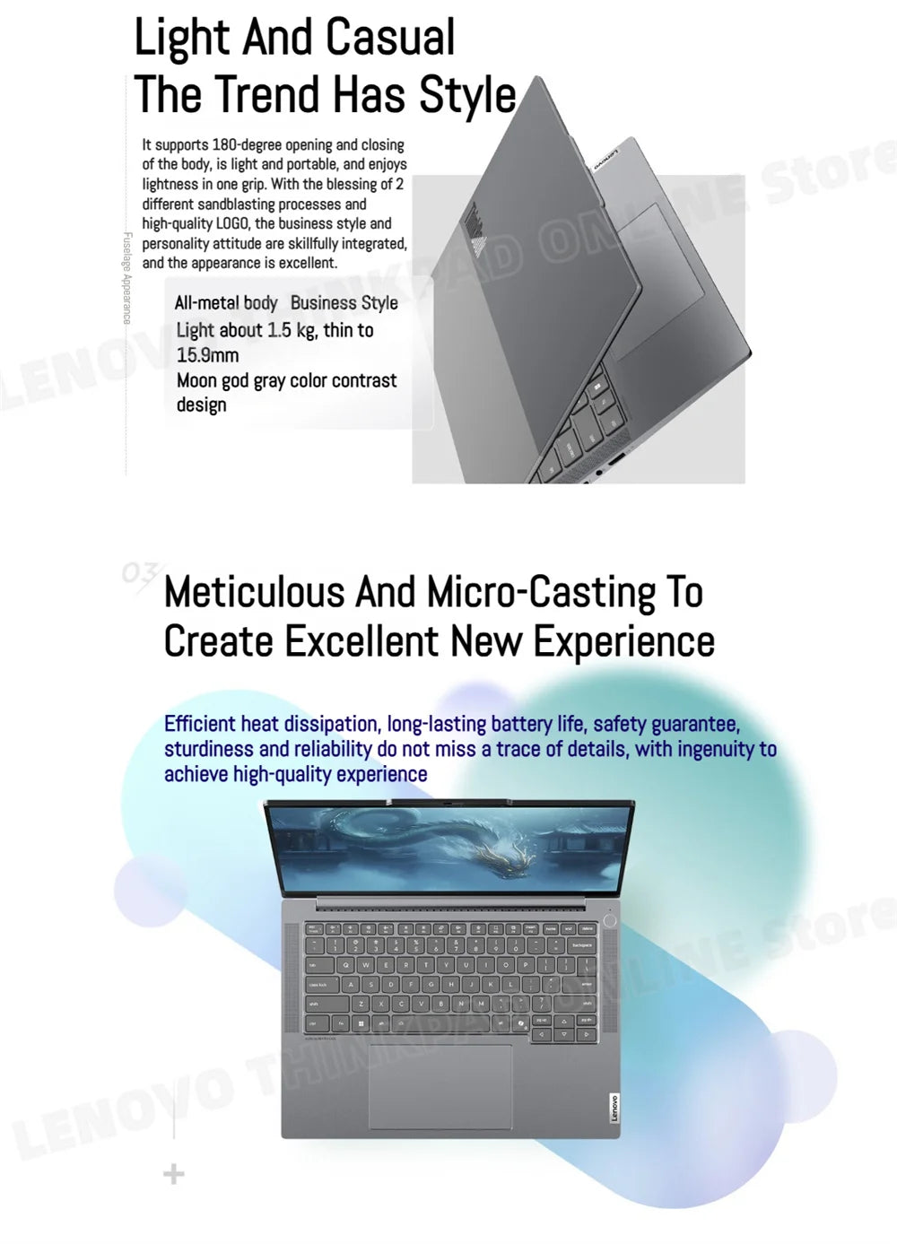 【2025 New】Lenovo ThinkBook 14+ Laptop U5-225H/U7-255H/U9-285H Arc 130T/140T 14.5inch 3K 120Hz Matte Screen