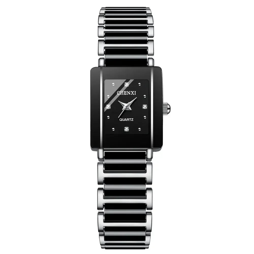 Couple Watch Waterproof Top Brand Luxury Watch for Women Men With Ceramics And Metal Strap Relojes Para Mujer
