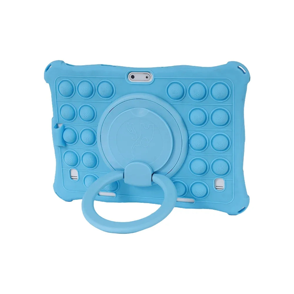 10.1"Kids Friendly Universal Tablet Case Soft Silicon 10 10.1 inch Lightweight Cover Stand Shockproof Funda 24x17cm/9.5x6.69inch