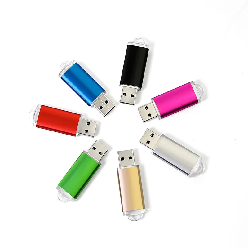Wholesale Pen Drive 64GB USB Flash Drive 1GB 2GB 4GB 8GB 16GB Pendrives Usb Stick 32GB Memory Stick 128MB Free Custom Logo Gift