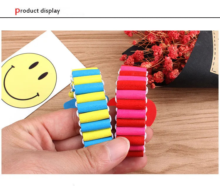 1 Cute Wooden Wristwatches Nice Cartoon Crafts Bracelet Watches Handicrafts Toys for Kids Learning Education Party Favors