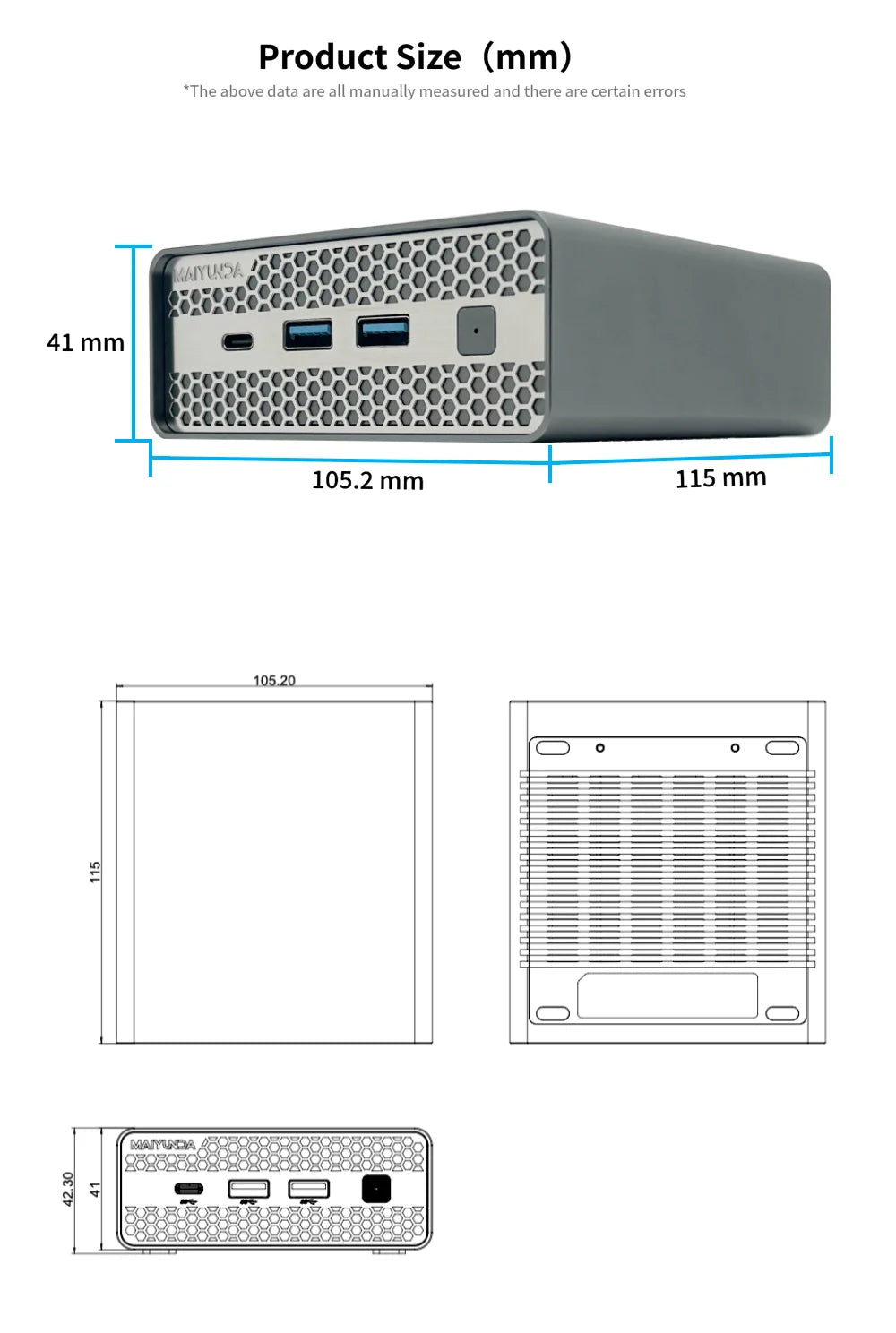 New M1S 4 bay Mini NAS Storage Server M.2 NVme PCIE 3.0X1 Box Host Soft Router Home Industrial Computer N100 N150 Mini PC