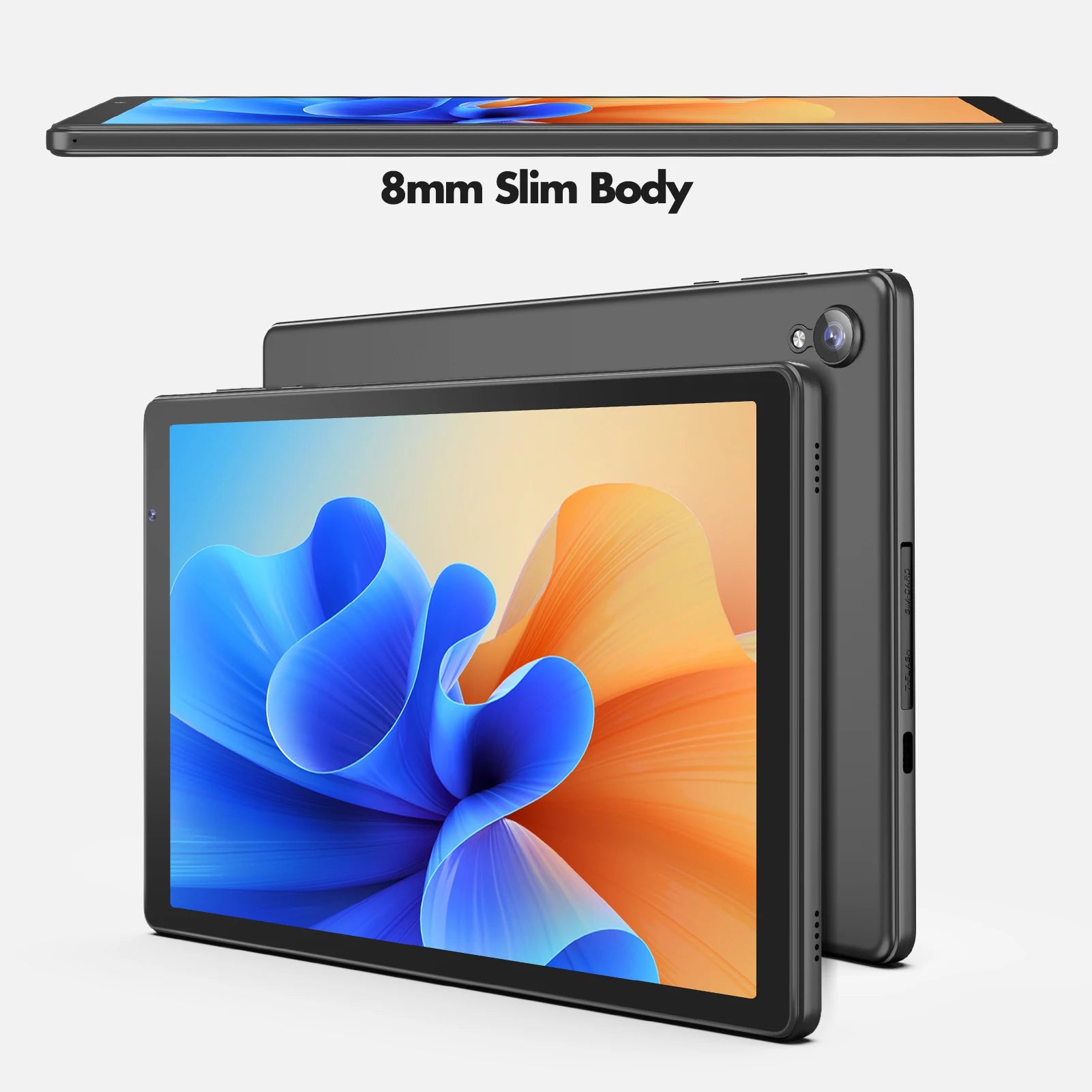 PRITOM Tablet 10 inch Android 12 32GB ROM 512GB Expand Tablets, 2GB RAM Wi-Fi 6 Tablet PC with 1.6GHz Quad Core CPU, 10.1 inch