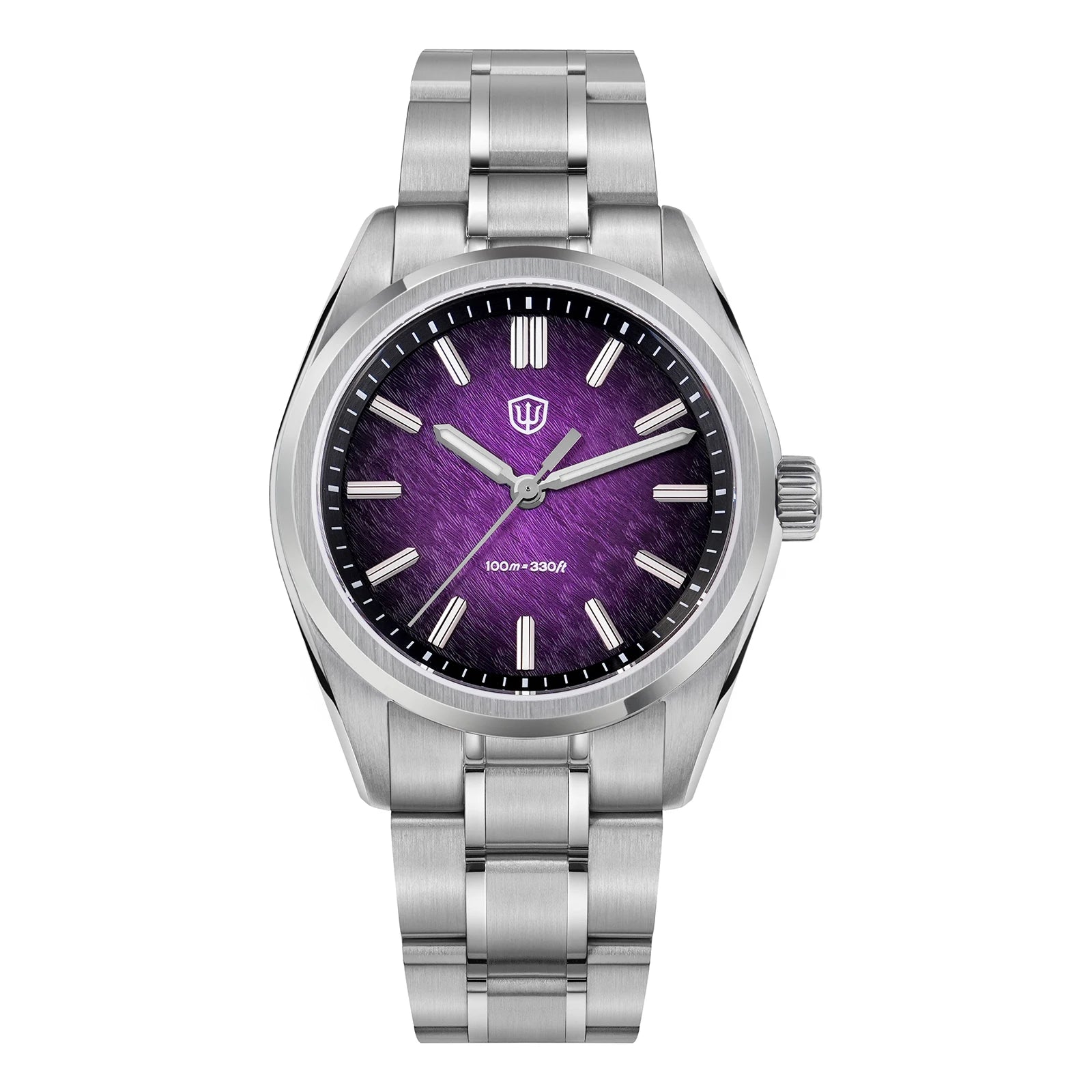 Watchdives WD0003B 36mm Quartz Men Watch VH31 Sweep Seconds Movement Stainless Steel Watches Luminous Waterproof Sapphire