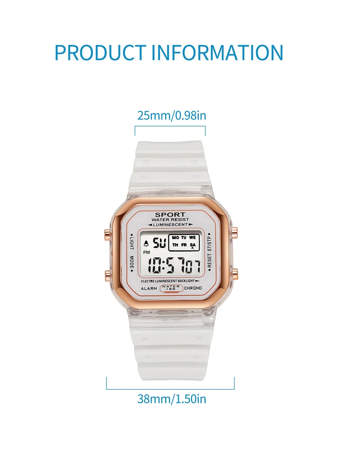 New Children's LED Digital Watch Student Multi Functional Outdoor Sports Watch Minimalist Men's and Women's Electronic Watch