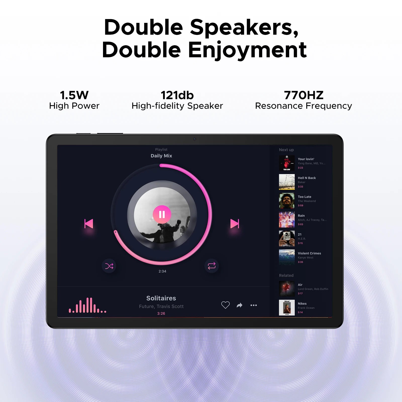Doogee Tab G6+ 2 in 1 Tablet Pc Android 15 Gemini Ai Dual Speakers 8000Mah Battery 32Gb(8+24) Ram 256Gb Rom Widevine L1 4g Lte