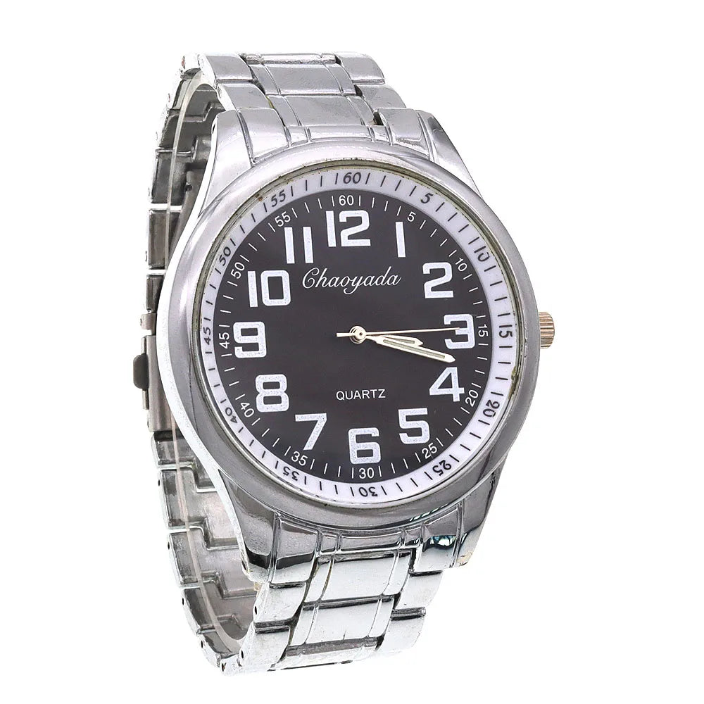 High Quality Women Men Watches Quartz Wristwatch Gold Watch Dad Mum Gifts Big Number Watch Analog Digital Watch Dropshipping