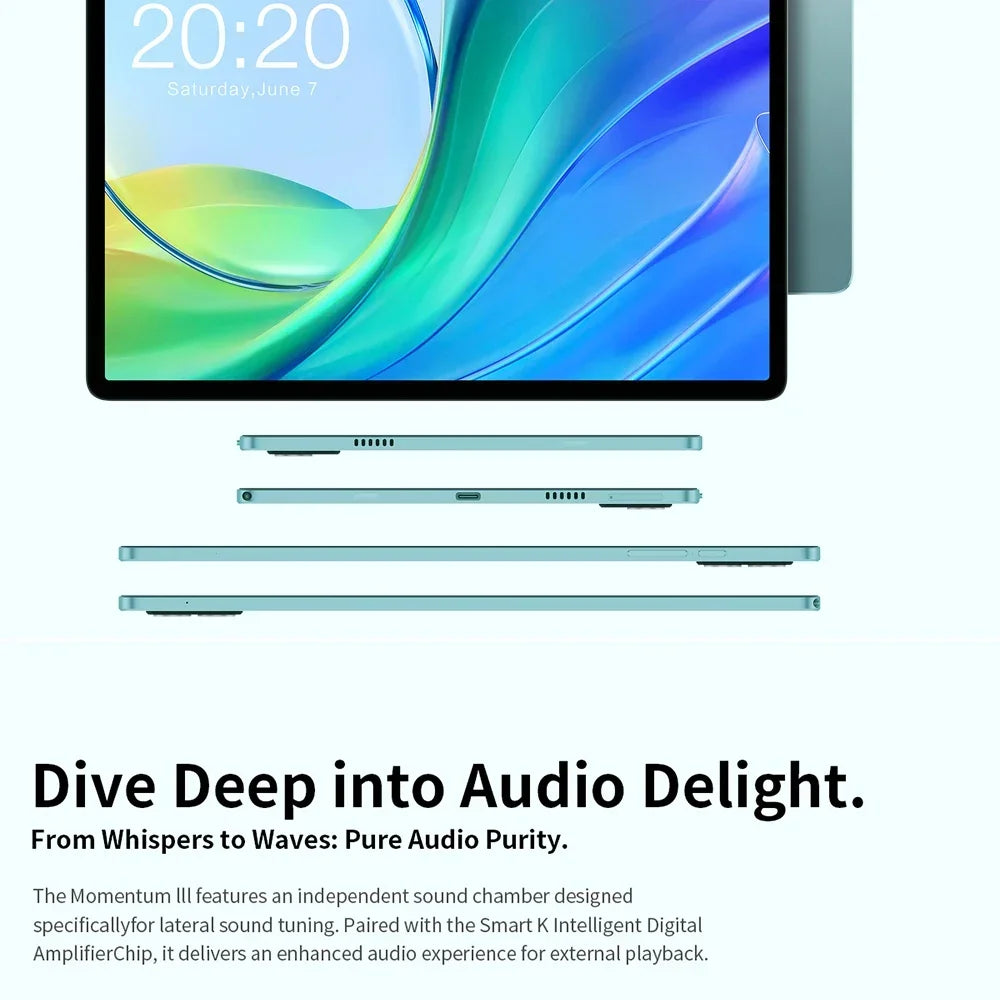 Teclast M50 10,1 inch TDDI Incell x 800 Android 14 Tablet (6 + 6) 12GB RAM GB ROM Unisoc T606 8 core ducal SIM 4G phone case