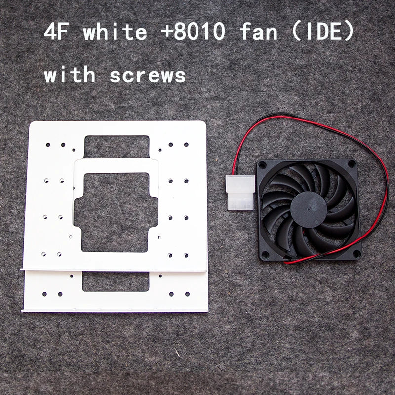 Chassis built-in 4F mechanical hard disk bracket metal 4x3.5 hard disk superimposed expansion fan cooling For PC case