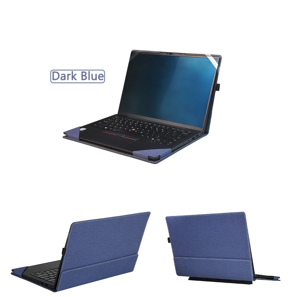 Laptop Case Cover For Lenovo Yoga Slim 7 14AKP10 /14ILL10 / 7i (14'', Gen 10) PU Leather Protective Bag with Foldable Cooling