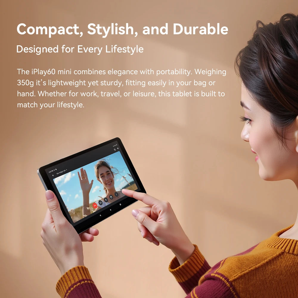 ALLDOCUBE iPlay 60 mini Tablet 8.68inch Android 15 12GB(4GB+8GB Virtual) RAM 64GB ROM Unisoc T606 Dual 4G LTE 90Hz IPS