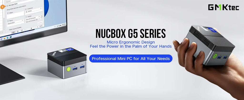 GMKtec G5 mini pc Intel 12th N97 Windows 11 Pro Desktop DDR5 4800MT/s M.2 2242 SATA WiFi5 BT4.2 Protable diy gaming computer