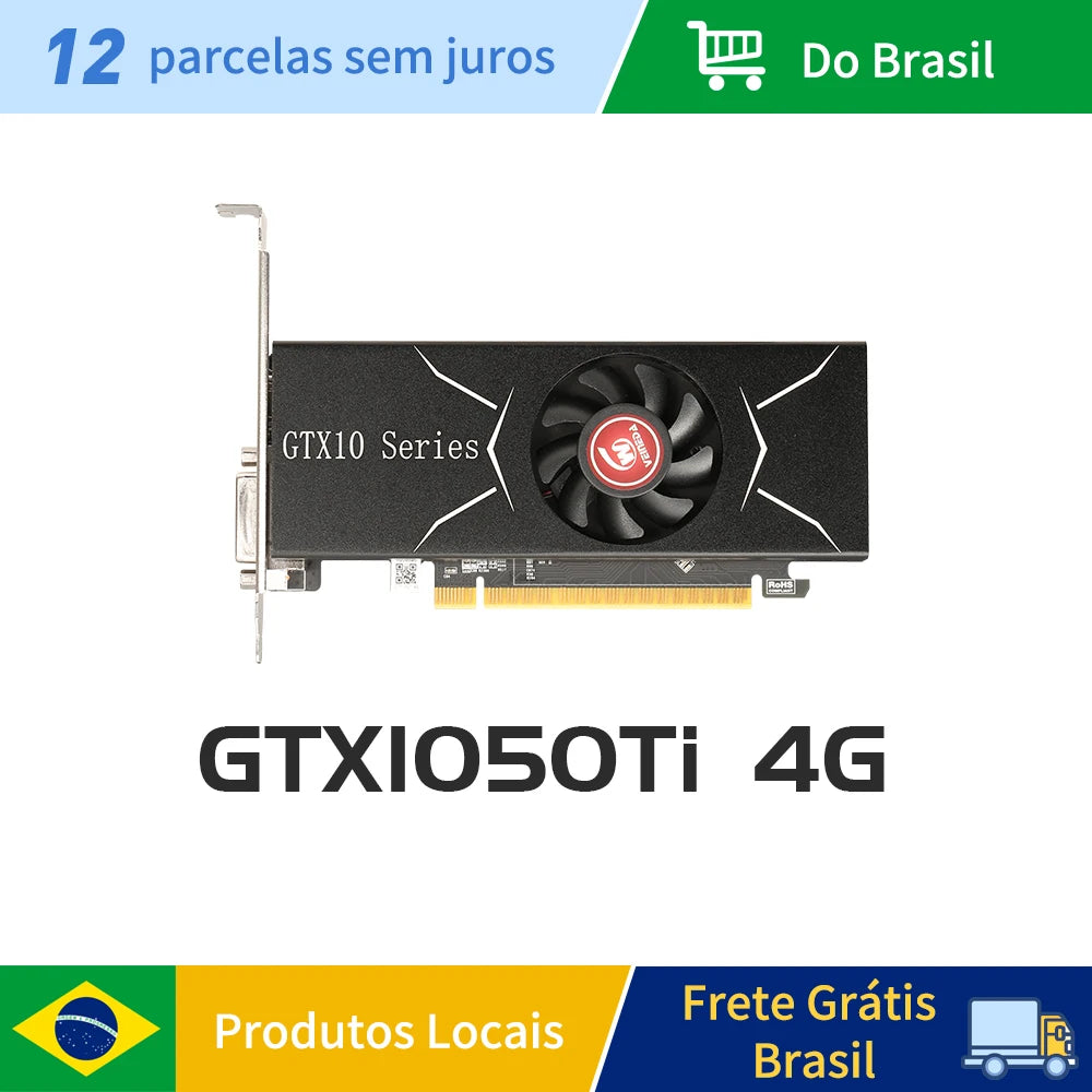 VEINEDA GTX 1050TI 4G  low profile Graphics Cards128Bit GDDR5 Seckill GTX 960 4gb gtx750ti 4g LP Video card