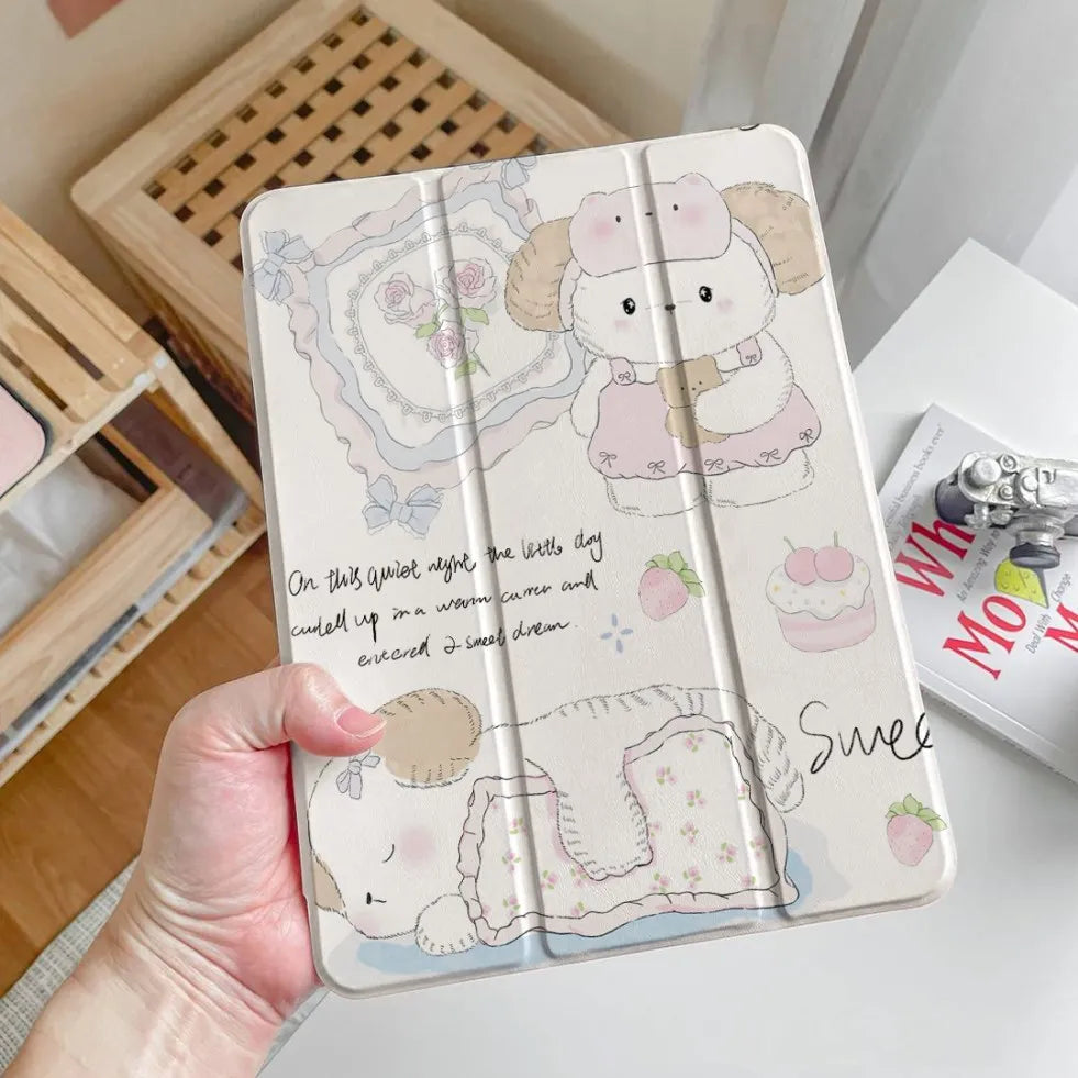 Cute cats case For Ipad Pro 13 M4 12.9 A16 11th 10th Generation  For Ipad Air 11 4/5 for Mini 6 7 Air 13 12.9 M2 M3 2025 Cover