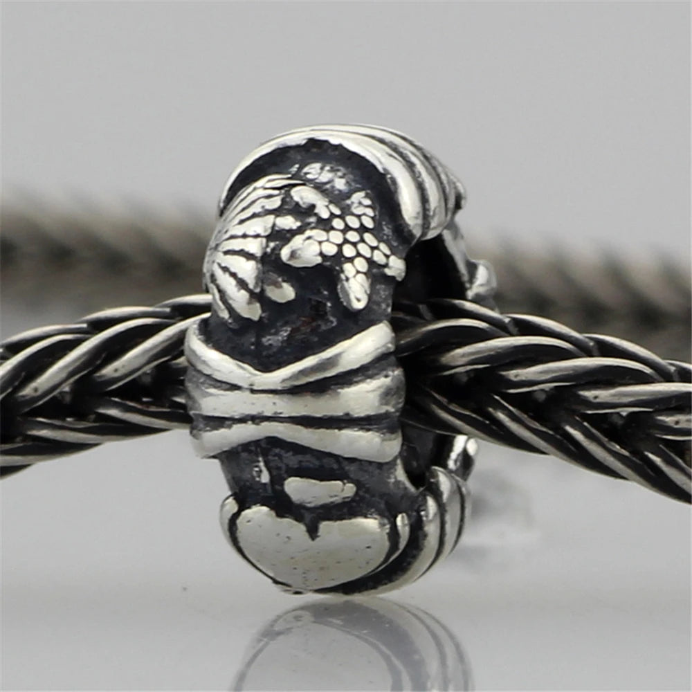 Mistletoe 925 Sterling Silver Cute Sweet Strawberries Stopper Spacer Charm Bead Fit European 3.0mm Bracelet Jewelry