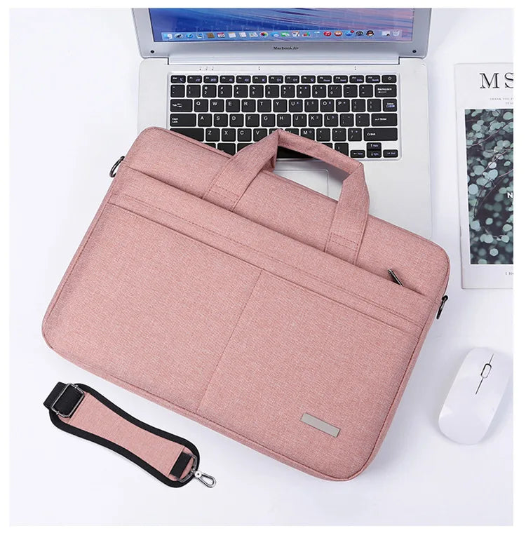 Laptop Bag Sleeve Case Shoulder HandBag Notebook Pouch Briefcases For 13.3 14 15.6 17.3 Inch Macbook Air Pro HP Huawei Asus Dell