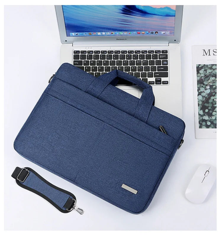 Laptop Bag Sleeve Case Shoulder HandBag Notebook Pouch Briefcases For 13.3 14 15.6 17.3 Inch Macbook Air Pro HP Huawei Asus Dell